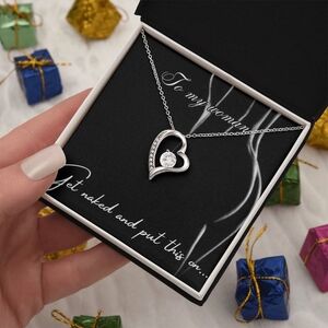 Heart love necklace.